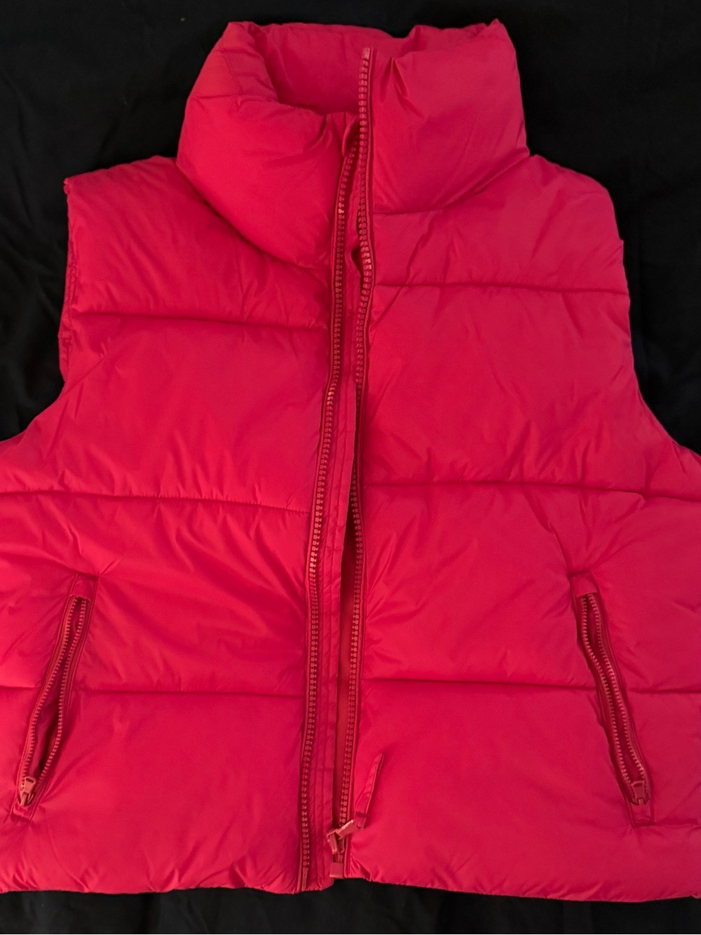 Old Navy Bright Pink Puffer Vest for Women